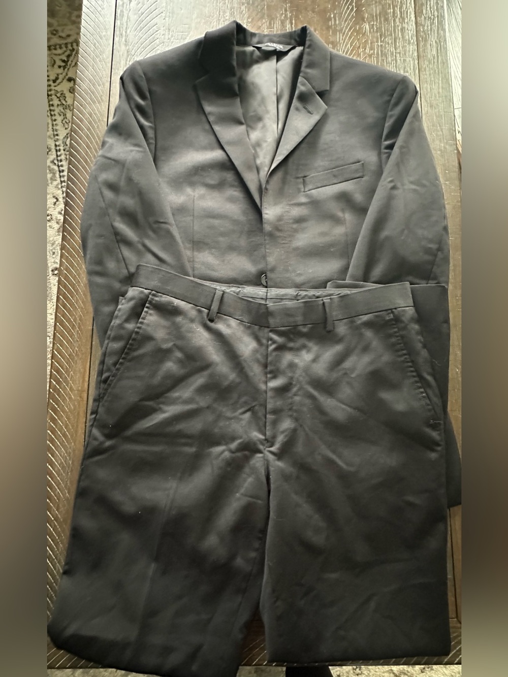 Jos. A. Bank Black Suit from Travelers Collection -Slim Fit- 38 Jacket/32 Pants